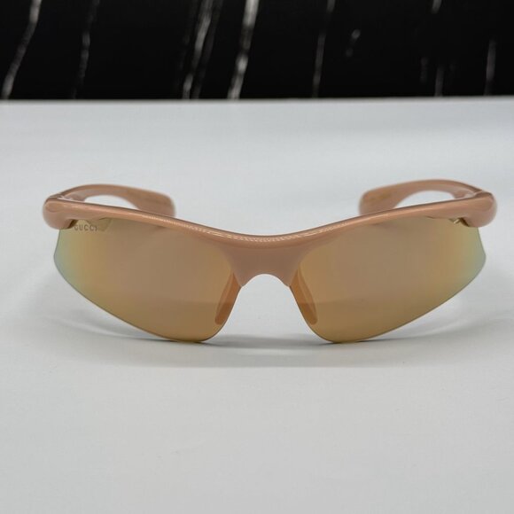 NEW GG1774S 004 GUCCI PINK MIRROR MASK UNISEX GUCCI SUNGLASSES - Picture 4 of 12